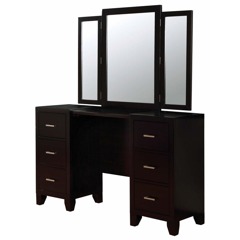 Furniture of America Enrico 6-Drawer Vanity Set CM7088V-PK IMAGE 1