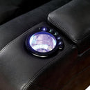 Furniture of America Zaurak Power Leatherette Recliner CM6291-CH IMAGE 4