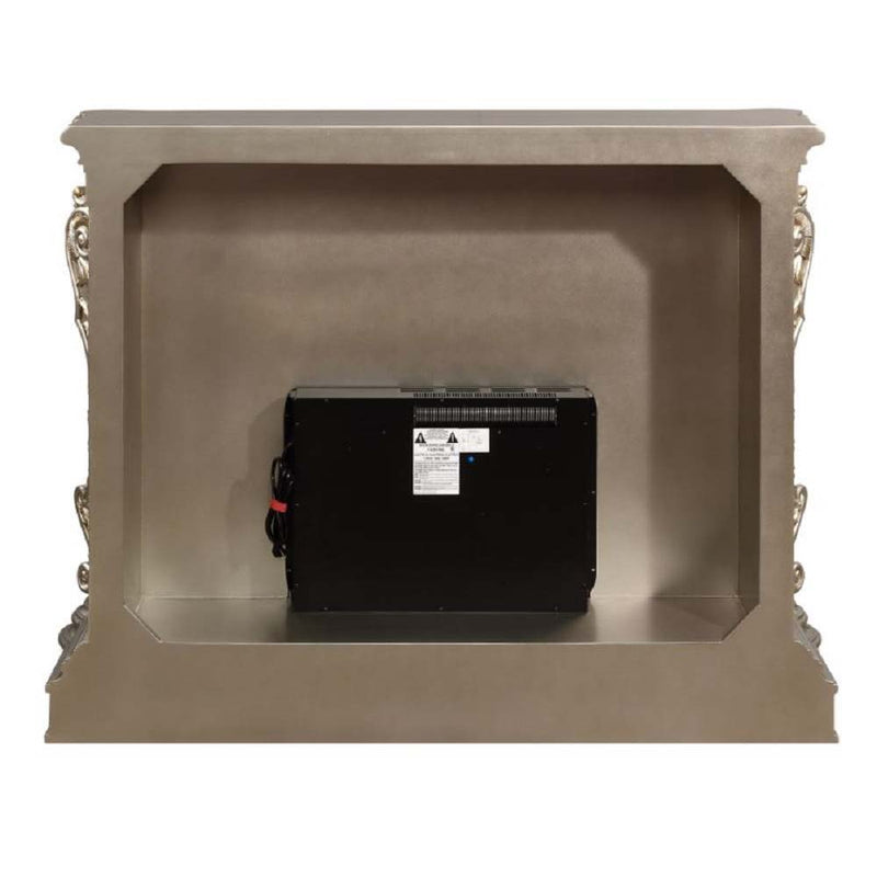 Danae - Fireplace - Antique Silver