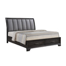  Crown Mark Jaymes Queen Upholstered Sleigh Bed with Storage B6580-Q-HB/B6580-Q-FBD/B6580-KQ-RAIL IMAGE 3
