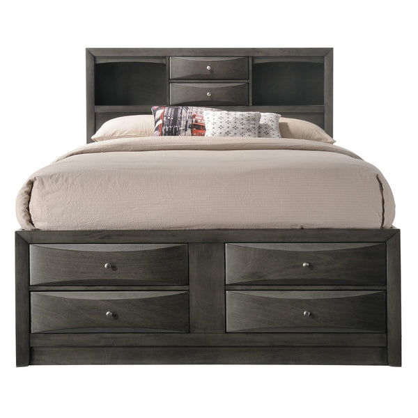  Crown Mark Emily King Bookcase Bed with Storage B4275-K-HBFB/B4275-K-RAIL/B4275-K-DRW-L/B4275-K-DRW-R IMAGE 1