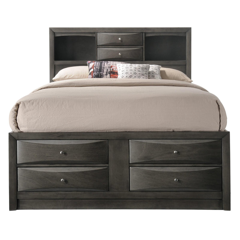  Crown Mark Emily King Bookcase Bed with Storage B4275-K-HBFB/B4275-K-RAIL/B4275-K-DRW-L/B4275-K-DRW-R IMAGE 1