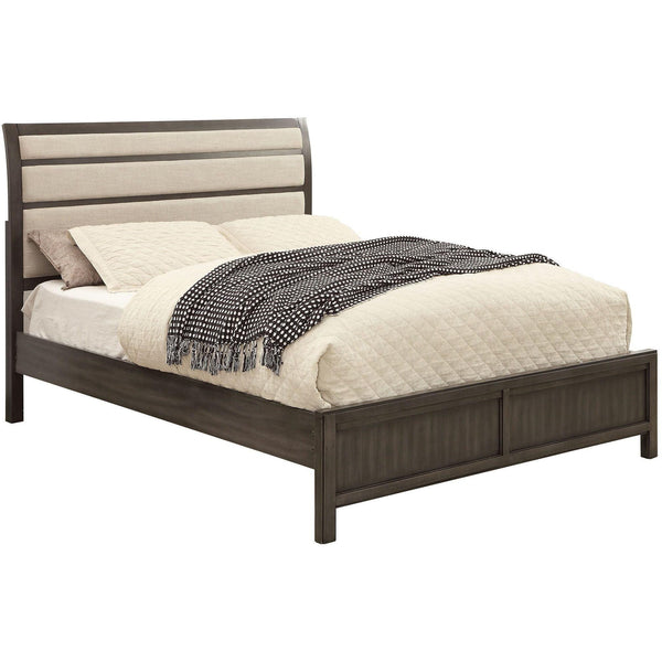 Furniture of America Berenice King Upholstered Platform Bed CM7580GY-EK-BED IMAGE 1