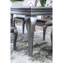  Furniture of America Amina Dining Table with Glass Top CM3219GY-T IMAGE 3
