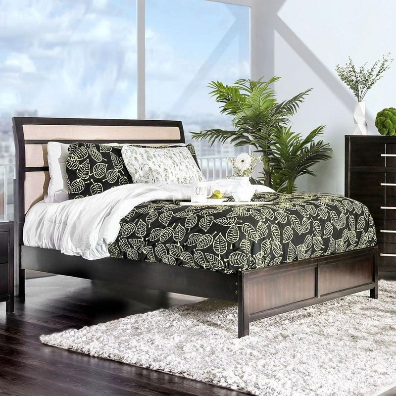 Furniture of America Berenice California King Upholstered Platform Bed CM7580EX-CK-BED IMAGE 3