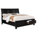  Furniture of America Castor California King Platform Bed with Storage CM7590BK-CK-BED IMAGE 1