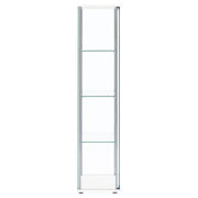 Coaster Furniture Bellatrix 951072 4-shelf Clear Glass Curio Cabinet - White IMAGE 8
