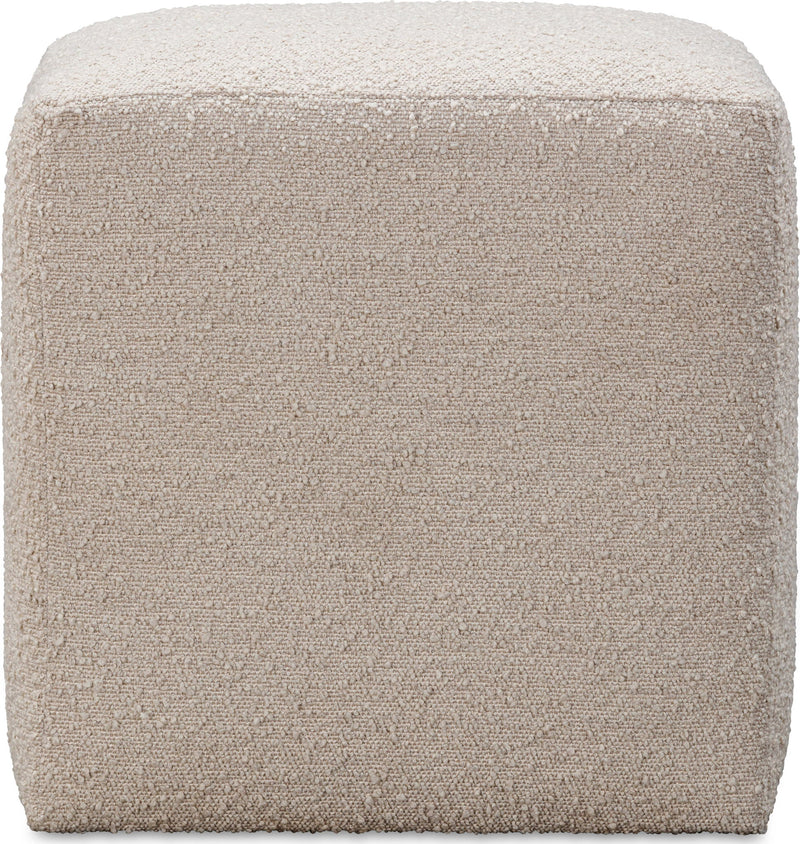 Liv - Fully Upholstered Dining Ottoman - Brun Boucle