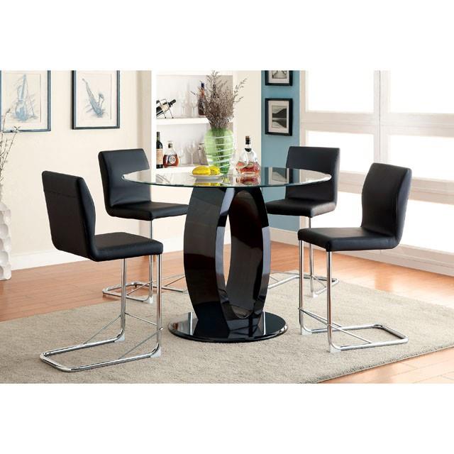 Furniture of America Lodia CM3825BK-PC-2PK Counter Height Chair IMAGE 3