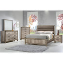  Crown Mark Matteo California King Upholstered Panel Bed B3200-K-HBFB/B3200-CK-RAIL IMAGE 2
