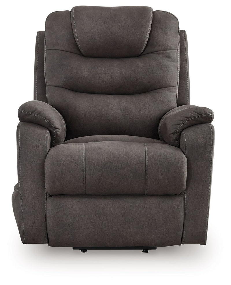 Snowfield - Power Lift Recliner - Gunmetal