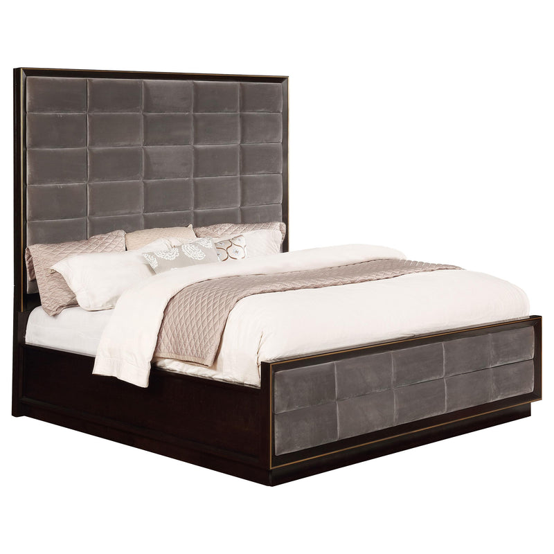  Coaster Furniture Durango 223261KW 77-inch California King Panel Bed - Smoked Peppercorn IMAGE 2