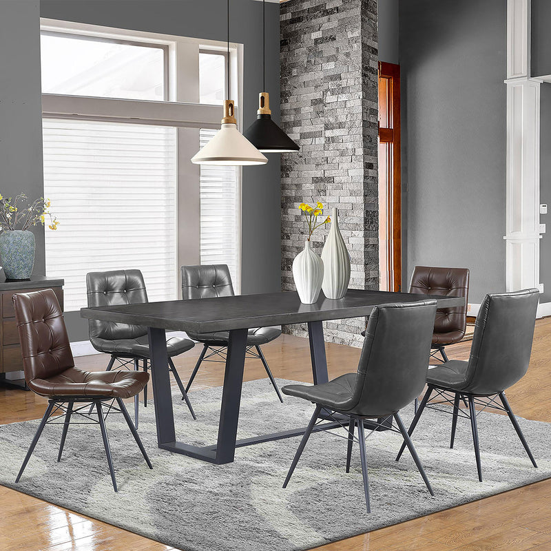 Coaster Furniture Aiken 110302 Upholstered Dining Side Chair - Charcoal (Set of 4) IMAGE 10