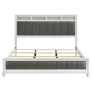  Coaster Furniture Barzini 205891KE Wood Eastern King Panel Bed - White IMAGE 3