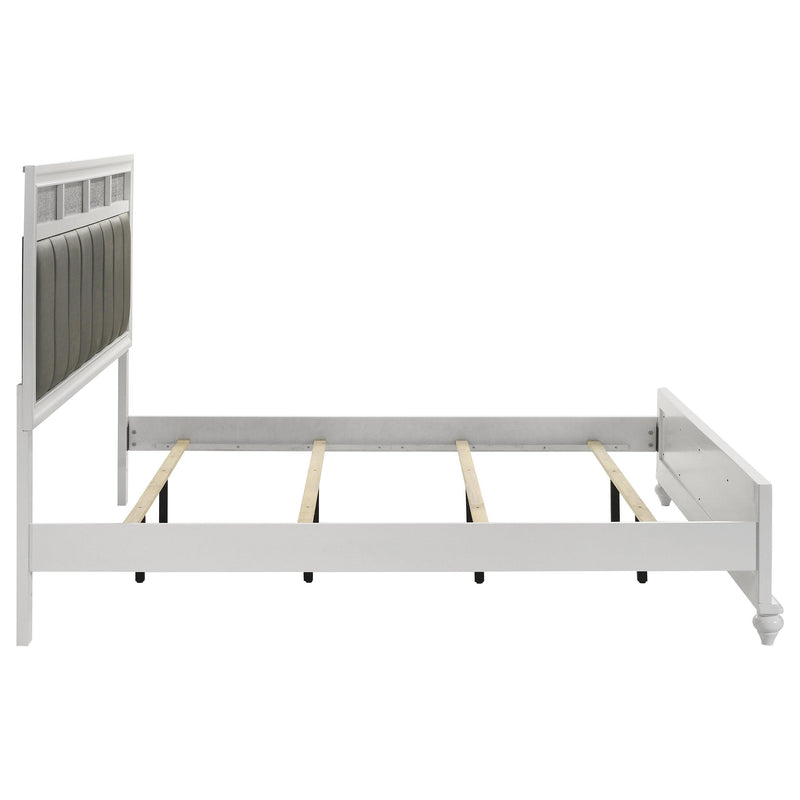  Coaster Furniture Barzini 205891KE Wood Eastern King Panel Bed - White IMAGE 5
