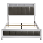  Coaster Furniture Barzini 205891Q Wood Queen Panel Bed - White IMAGE 3