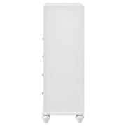  Coaster Furniture Barzini 205895 5-Drawer Bedroom Chest - White IMAGE 4