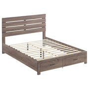  Coaster Furniture Brantford 207040KE Wood Eastern King Storage Panel Bed - Barrel Oak IMAGE 1