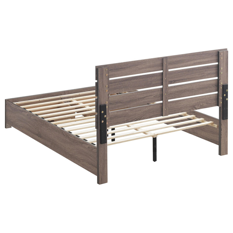  Coaster Furniture Brantford 207040KE Wood Eastern King Storage Panel Bed - Barrel Oak IMAGE 3