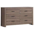 Coaster Furniture Brantford 207043 6-Drawer Dresser - Barrel Oak IMAGE 1