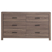 Coaster Furniture Brantford 207043 6-Drawer Dresser - Barrel Oak IMAGE 2