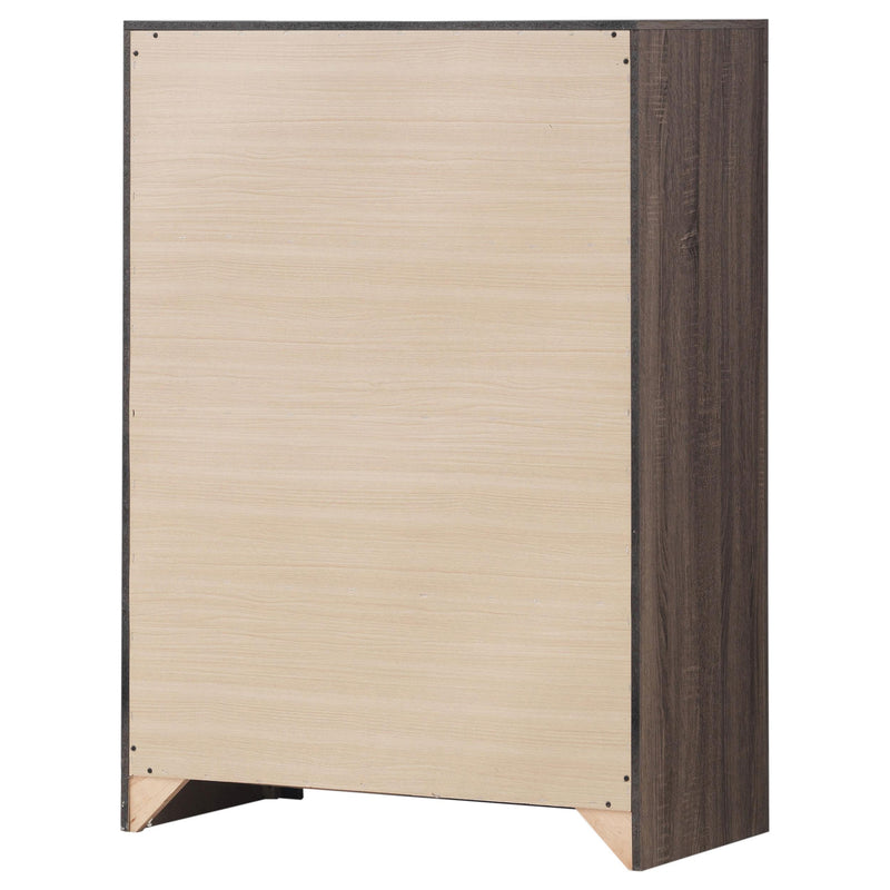 Coaster Furniture Brantford 207045 4-Drawer Bedroom Chest - Barrel Oak IMAGE 7