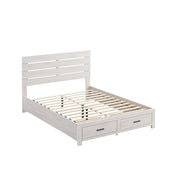  Coaster Furniture Brantford 207050Q Wood Queen Storage Panel Bed - Coastal White IMAGE 2