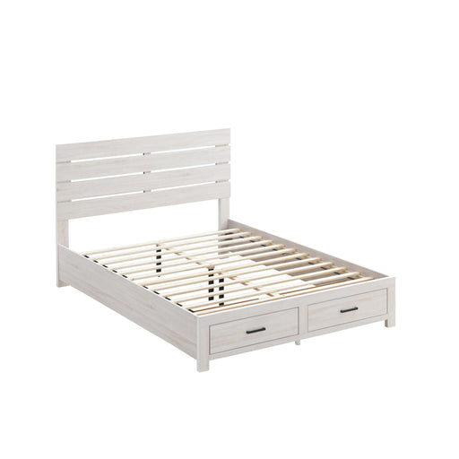  Coaster Furniture Brantford 207050Q Wood Queen Storage Panel Bed - Coastal White IMAGE 2