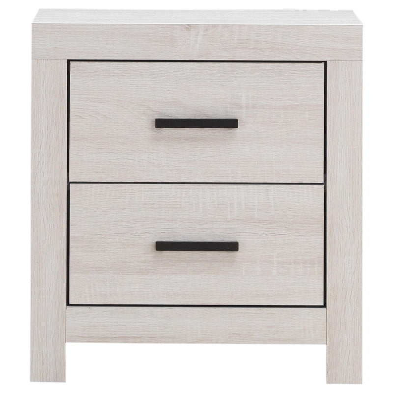  Coaster Furniture Brantford 207052 2-Drawer Nightstand - Coastal White IMAGE 2
