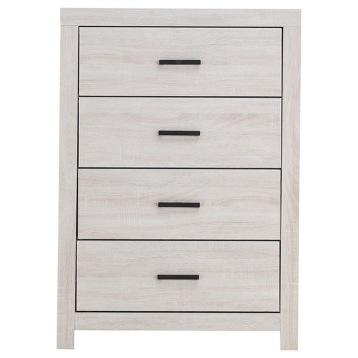  Coaster Furniture Brantford 207055 4-Drawer Bedroom Chest - Coastal White IMAGE 2