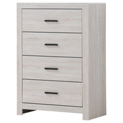  Coaster Furniture Brantford 207055 4-Drawer Bedroom Chest - Coastal White IMAGE 3