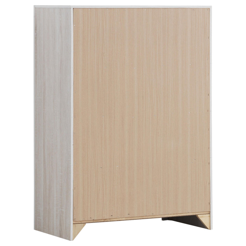  Coaster Furniture Brantford 207055 4-Drawer Bedroom Chest - Coastal White IMAGE 5