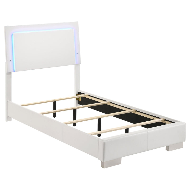 Coaster Furniture Felicity Twin Upholstered Platform Bed 203500T IMAGE 1