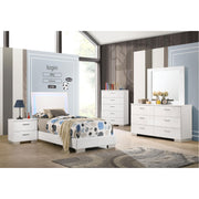 Coaster Furniture Felicity 203500T Wood Twin LED Panel Bed - White High Gloss IMAGE 12