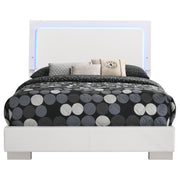 Coaster Furniture Felicity 203500F Wood Full LED Panel Bed - White High Gloss IMAGE 4