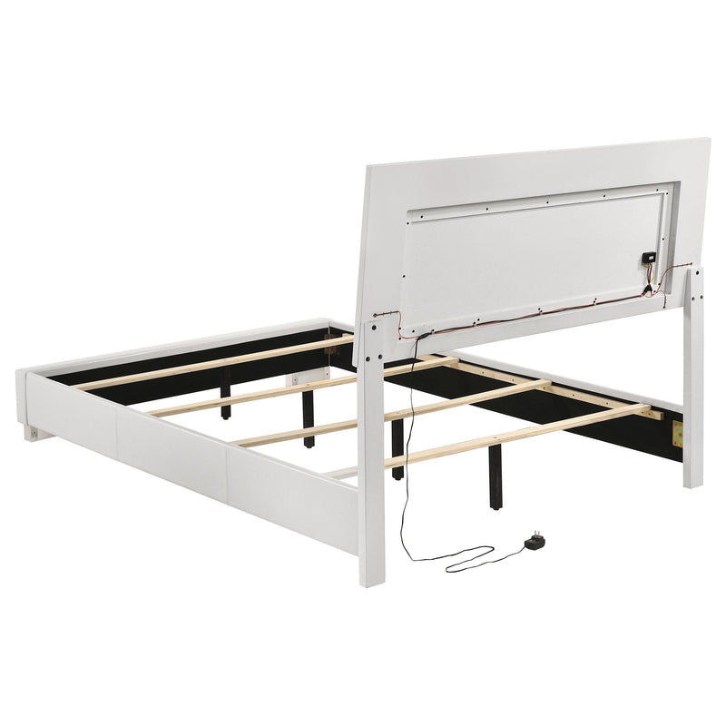 Coaster Furniture Felicity 203500F Wood Full LED Panel Bed - White High Gloss IMAGE 7
