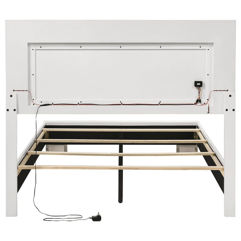 Coaster Furniture Felicity 203500F Wood Full LED Panel Bed - White High Gloss IMAGE 8