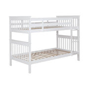  Coaster Furniture Chapman 460244N Wood Twin Over Twin Bunk Bed - White IMAGE 1