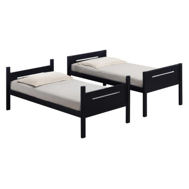 Coaster Furniture Littletown 405051BLK Twin over Twin Bunk Bed IMAGE 3