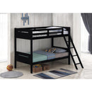  Coaster Furniture Littleton 405051BLK Wood Twin Over Twin Bunk Bed - Black IMAGE 5