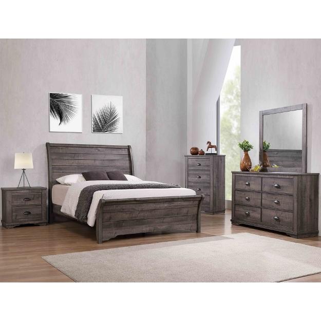 Crown Mark Coralee King Panel Bed B8100-K-HB/B8100-K-FB/B8100-KQ-RAIL IMAGE 5