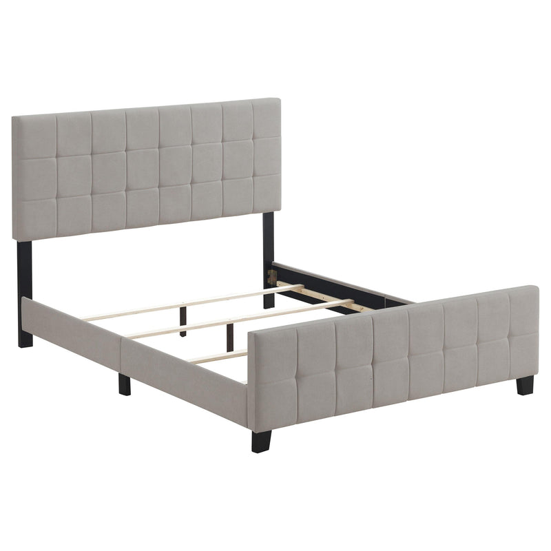  Coaster Furniture Fairfield 305952KE Upholstered Eastern King Panel Bed - Beige IMAGE 1