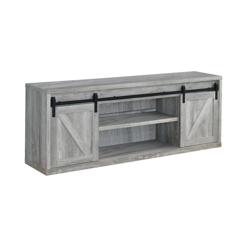 Coaster Furniture Brockton 723263 2-door Engineered Wood 71" TV Stand - Grey Driftwood IMAGE 1