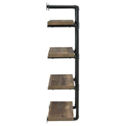 Coaster Furniture Elmcrest 804426 24-inch 4-shelf Wall Bookshelf - Rustic Oak IMAGE 8
