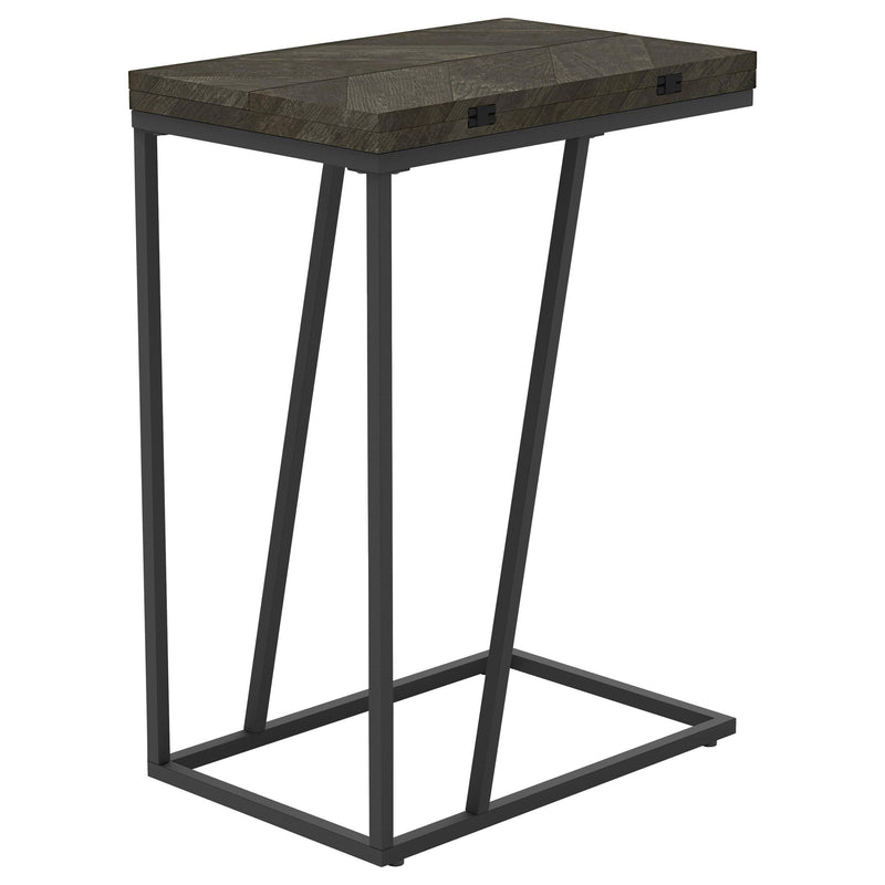  Coaster Furniture Carly 931156 Expandable Engineered Wood C-Shaped Side Table - Grey IMAGE 9