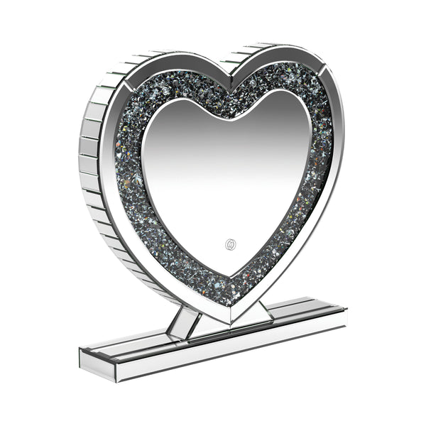  Coaster Furniture Euston 961528 Heart Shaped Vanity Mirror - Silver IMAGE 1