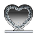  Coaster Furniture Euston 961528 Heart Shaped Vanity Mirror - Silver IMAGE 4