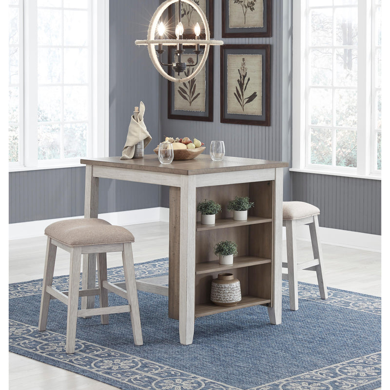 Signature Design by Ashley Skempton D394-113 Rectangular Dining Room Counter Table Set IMAGE 4