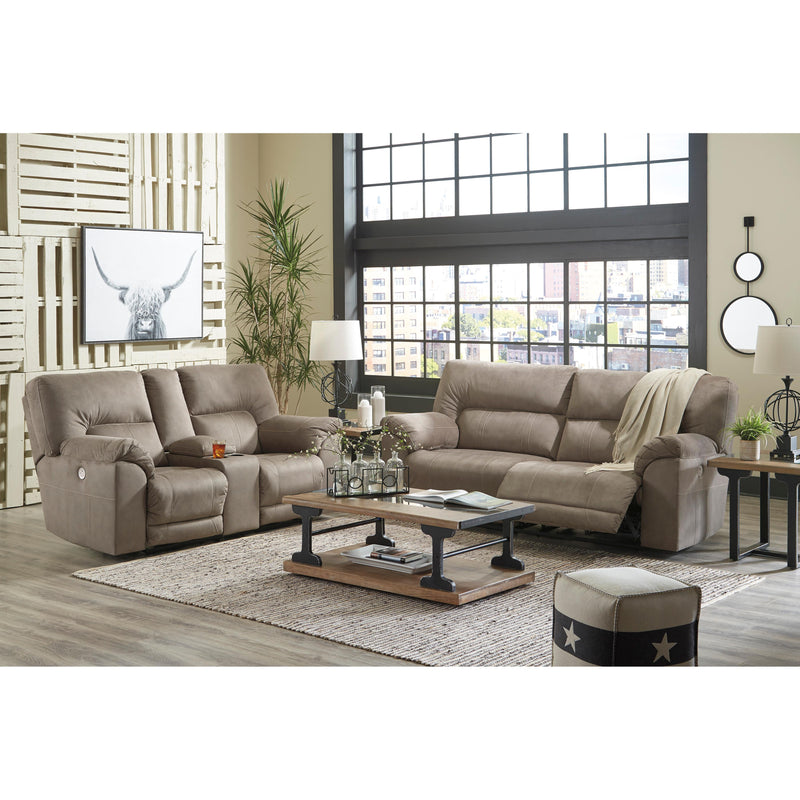 Benchcraft Cavalcade Power Reclining Leather Look Loveseat 7760196 IMAGE 12