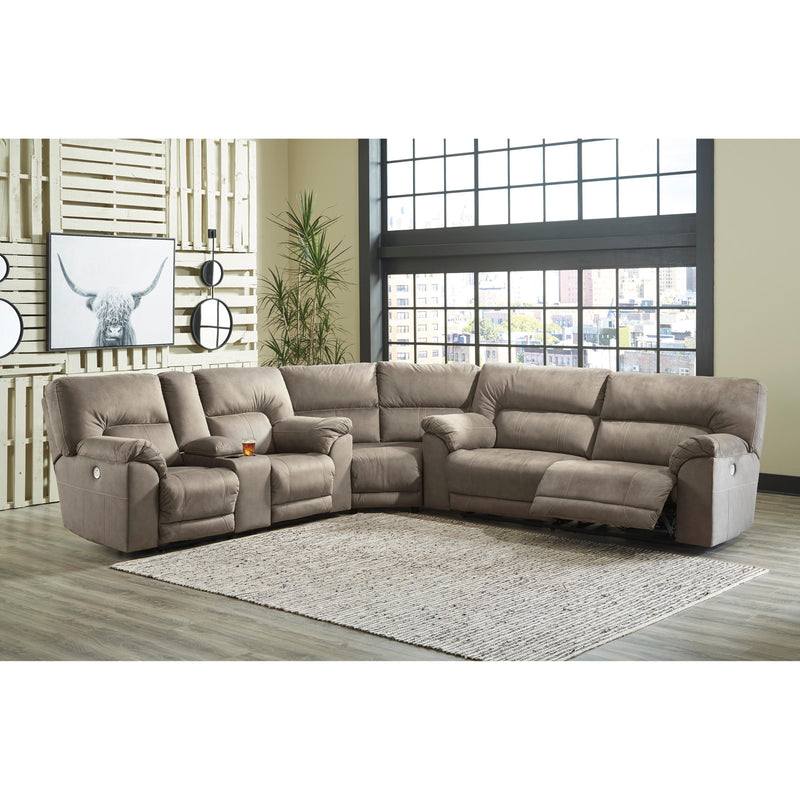 Benchcraft Cavalcade Power Reclining Leather Look Loveseat 7760196 IMAGE 14